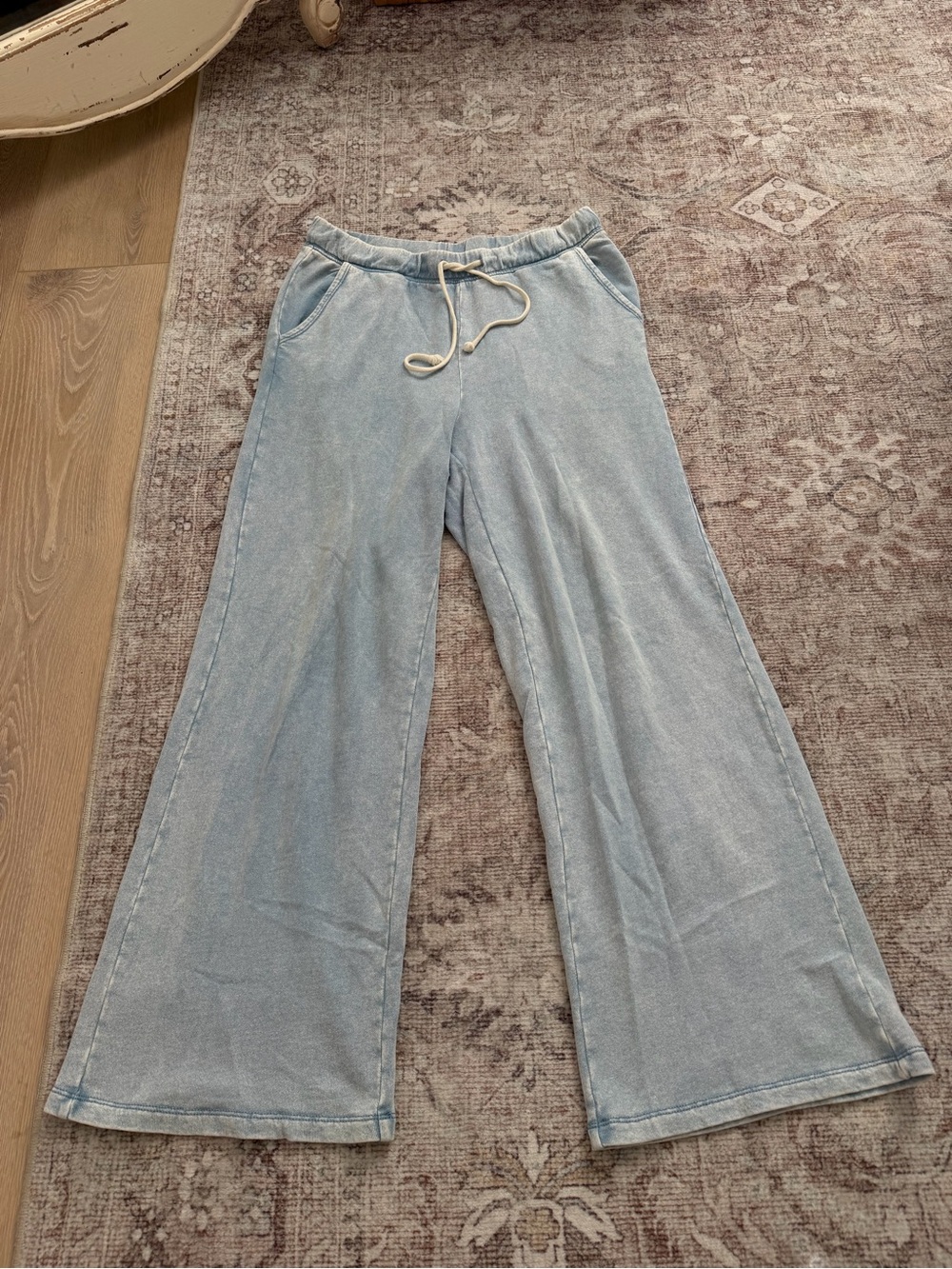 Z Supply Light Blue Wide Leg Pants